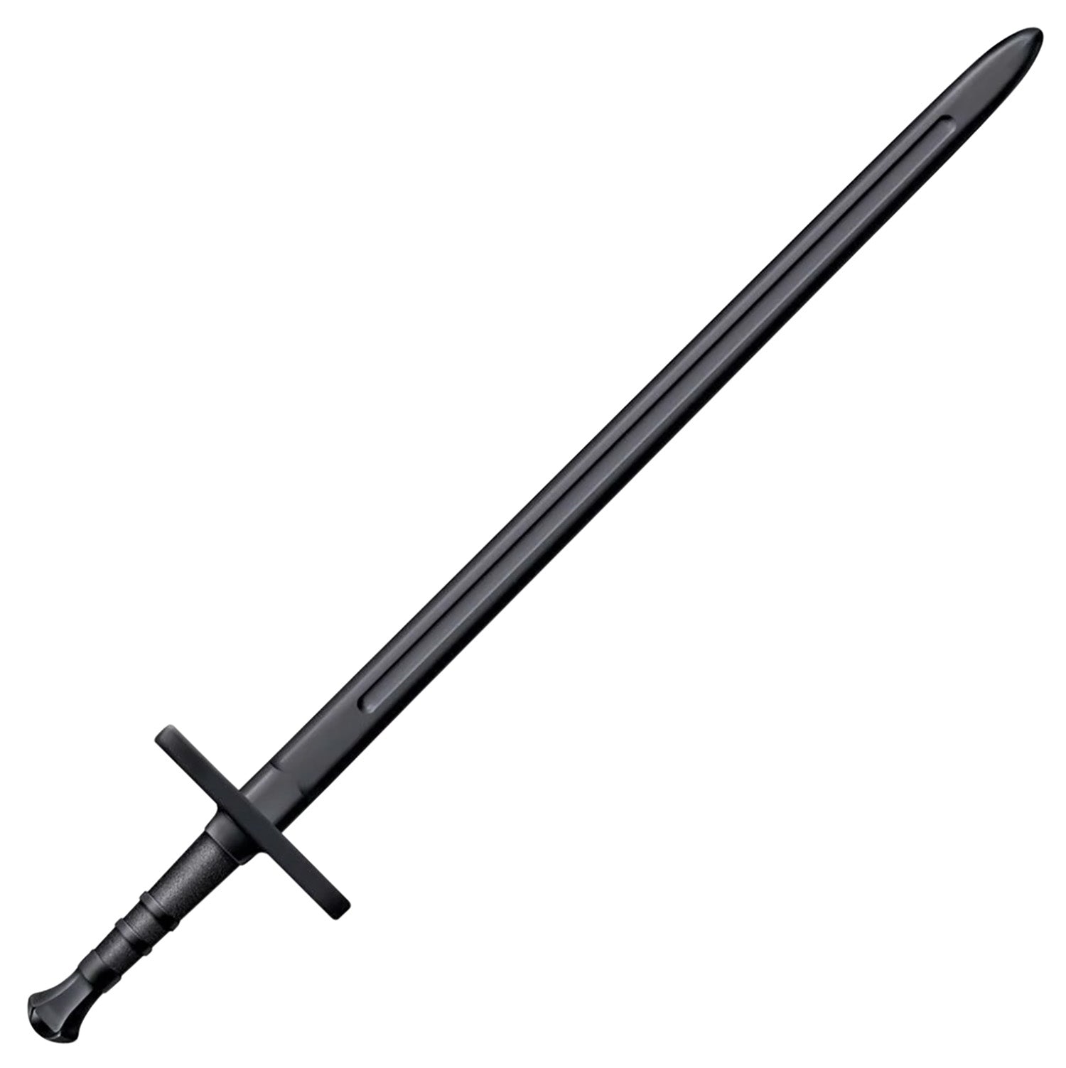 Cold Steel Hand & A Half 34" Fixed Black Polypropylene Training Sword for Martial Arts and Conditioning Drills