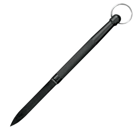 Cold Steel Delta Dart 3.38" Fixed Plain Black Knurled Zy-Ex Handle Defensive Dart with Lanyard Ring