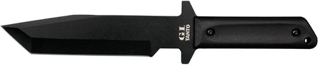 Cold Steel G.I. 7" Fixed Tanto Plain 1055 Carbon Steel Blade Black Rust Resistant Finish Polypropylene Scales Includes Sheath