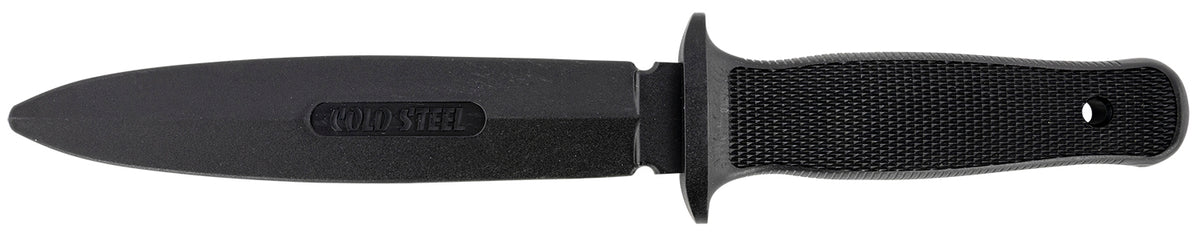 Cold Steel Peace Keeper I Rubber Trainer 7" Fixed Plain Black Santoprene Blade and Handle Training Tool