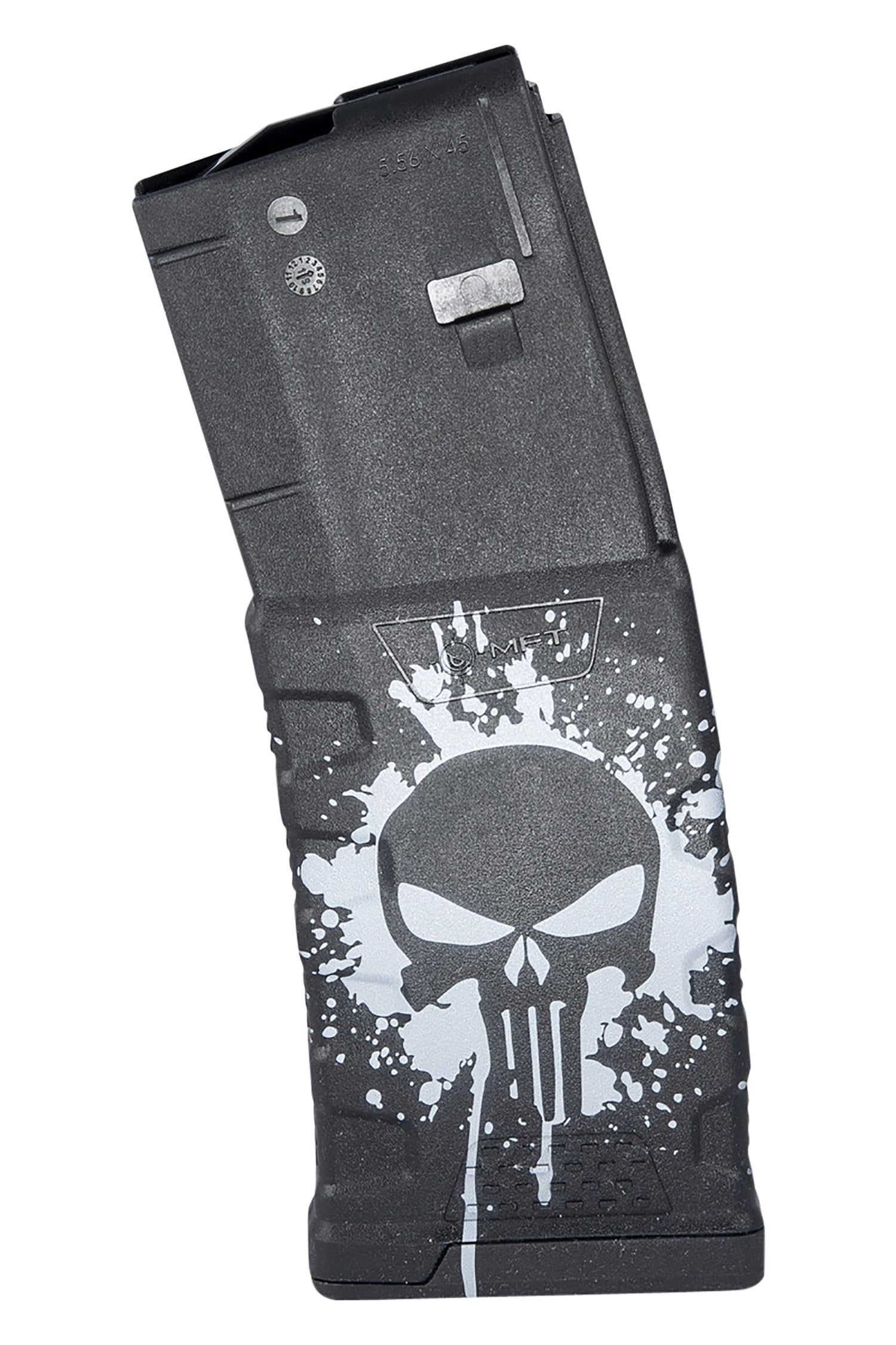 Mission First Tactical EXDPM556PSSWH 30-Round .223/5.56 Extreme Duty Magazine Fits AR-15/M4 Punisher Skull
