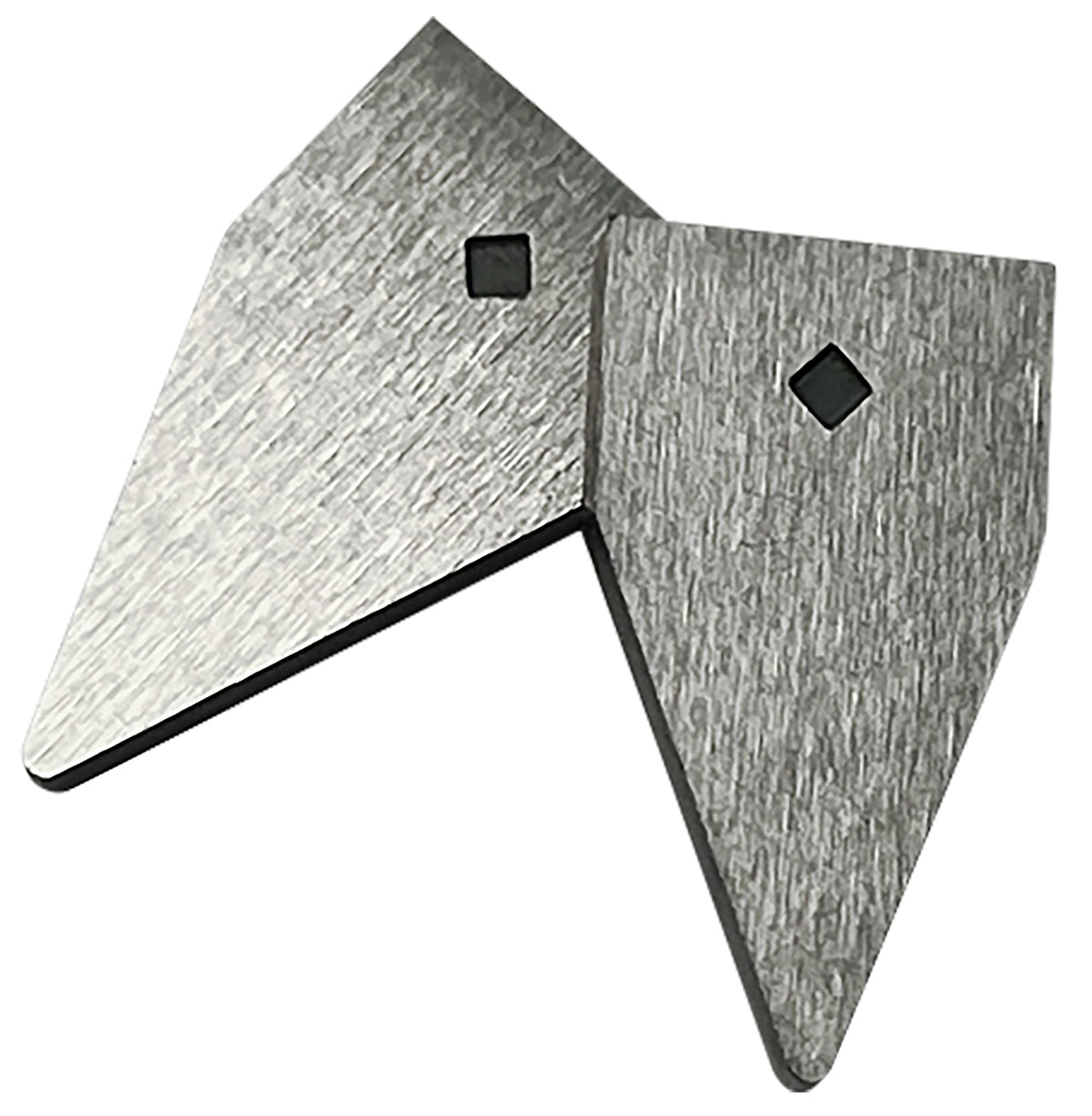 AccuSharp Replacement Diamond-Honed Tungsten Carbide Sharpener Blades Gray Set of 2