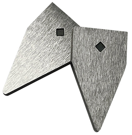 AccuSharp Replacement Diamond-Honed Tungsten Carbide Sharpener Blades Gray Set of 2