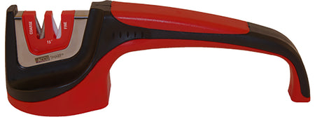 AccuSharp Asian-Style 15-Degree Blade Sharpener Diamond and Fine Ceramic Rods Red Handle