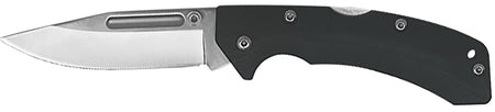 AccuSharp 711C 3" Clip-Point Lockback Folder Plain Stainless Blade - Black FRN Handle & Enclosed Allen Wrench