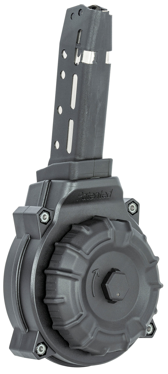 ProMag DRMA37 .45 ACP 40rd Drum Mag for Glock 30/21 Black DuPont Zytel