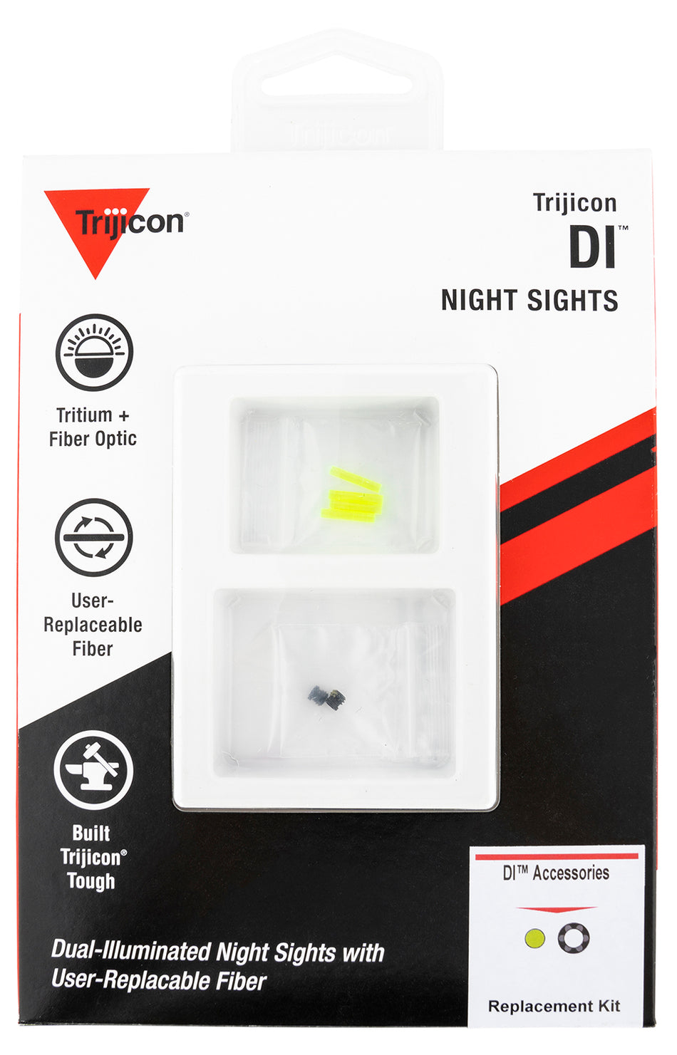 Trijicon DI Standard Replacement Kit AC50011 4 Green Fibers 2 Black Retainers Torque Key Included