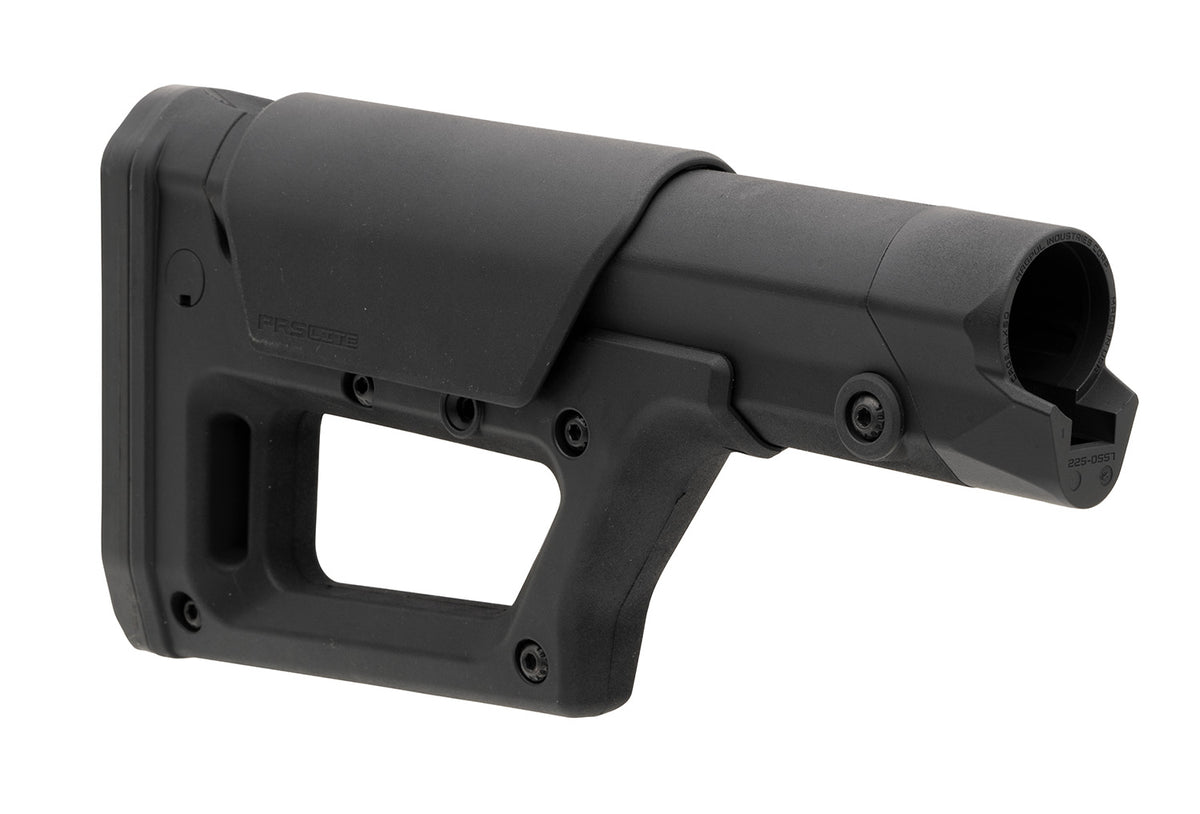 Magpul PRS Lite Adjustable Black Buttstock with Rubber Buttplate for AR-Pattern Rifles