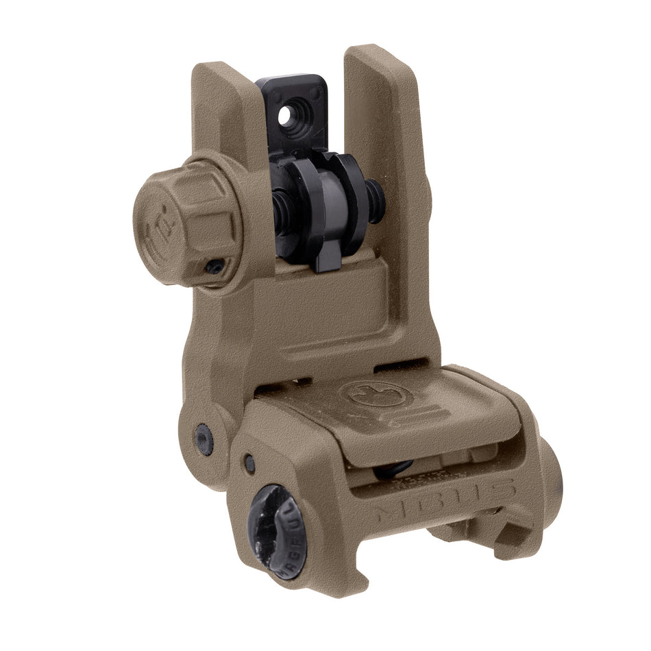 Magpul MBUS 3 Rear Sight Flat Dark Earth Flip-Up Rapid-Select Aperture AR-10/M4 MAG1167-FDE