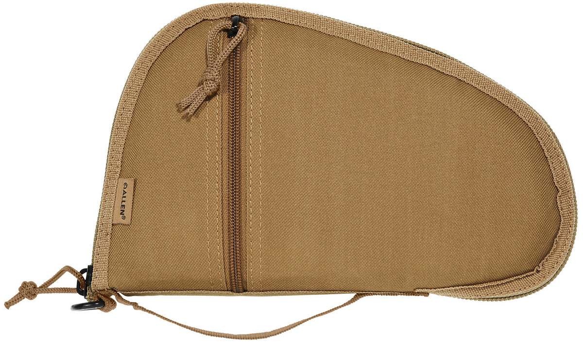 Allen 3613 Torrey Coyote Tan Handgun Case 10.5 Inch with Muzzle Pocket and Lockable Zipper