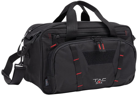 Tac Six Tactical Sporter Range Bag Black Endura Padded Pistol Rug Exterior Webbing