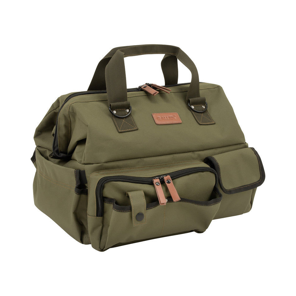 Allen Triumph Shooting Range Bag Green 600D Polyester Ripstop Removable Fold-Flat Pistol Mat 15" x 10" x 12"