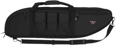 Tac Six Battalion 38" Tactical Rifle Case Black Endura Front Rear Accessory Pockets
