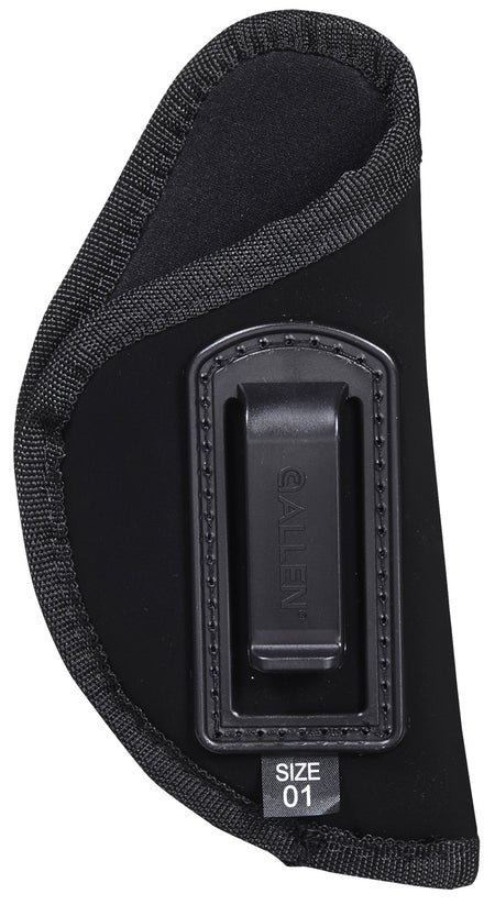 Allen 44601 ITP Concealment Holster Size 01 Black Ultrasuede, Fits 3-4" Barrel Medium Frame Semi-Autos, Molded Belt Clip, Right Hand