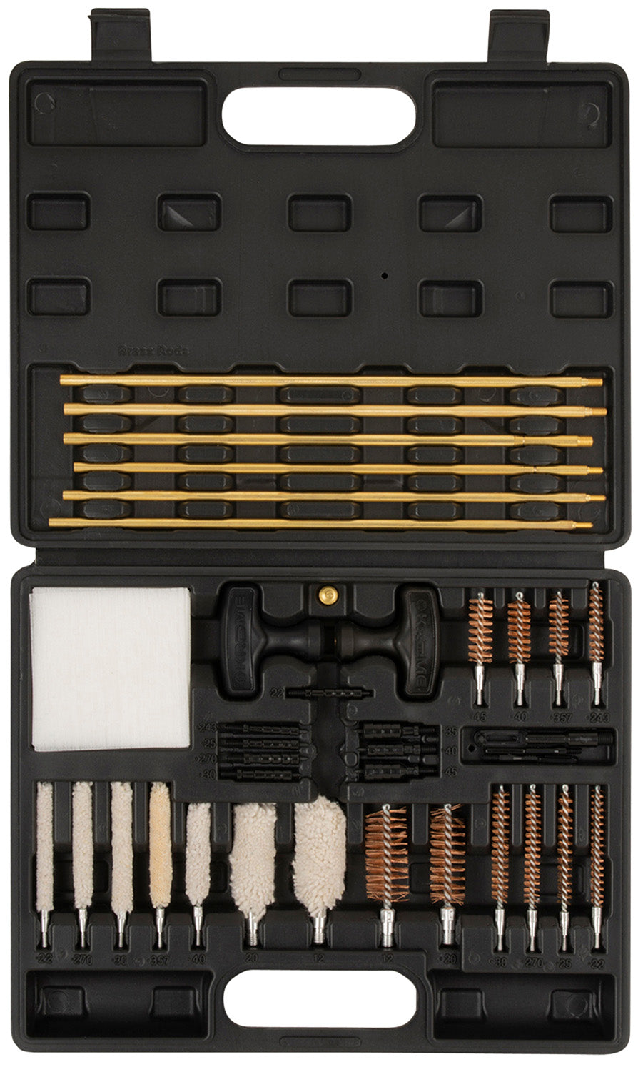 Krome Universal Cleaning Kit 37pc Multi-Caliber Handguns Rifles Shotguns Molded Case