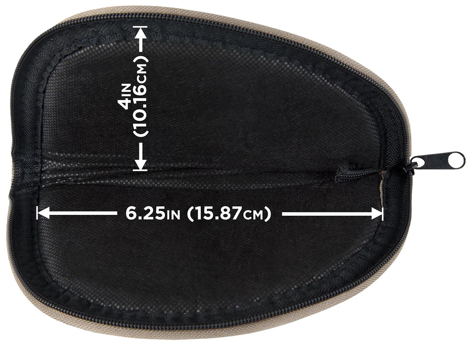 Allen Earth Tone Handgun Carry Case 6" Endura Fabric Foam Padding Full Length Zipper