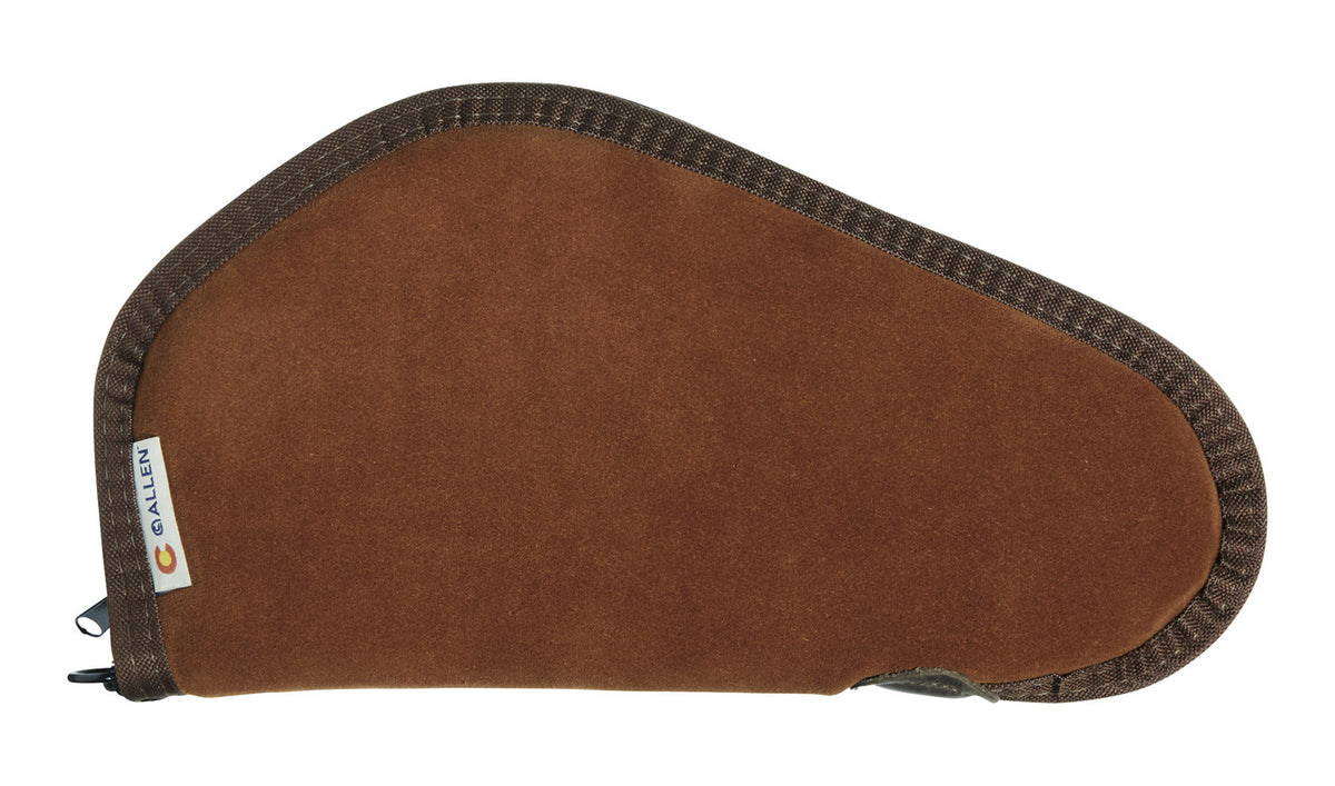 Heritage Cases 8611 Lockable Handgun Case 11 Inch Brown Suede Faux Sherpa Lining