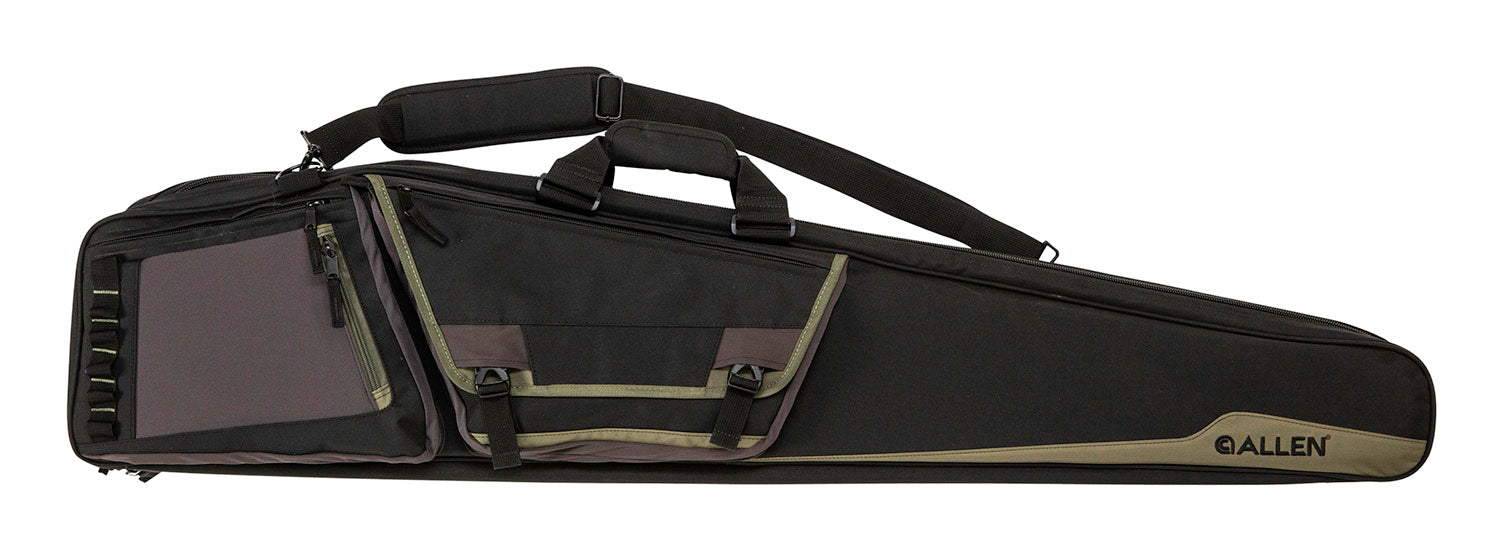 Allen Rocky Double Rifle Carry Case 50 Inch Black and Tan Endura Lockable Zippers and Padded Strap 2 Rifles
