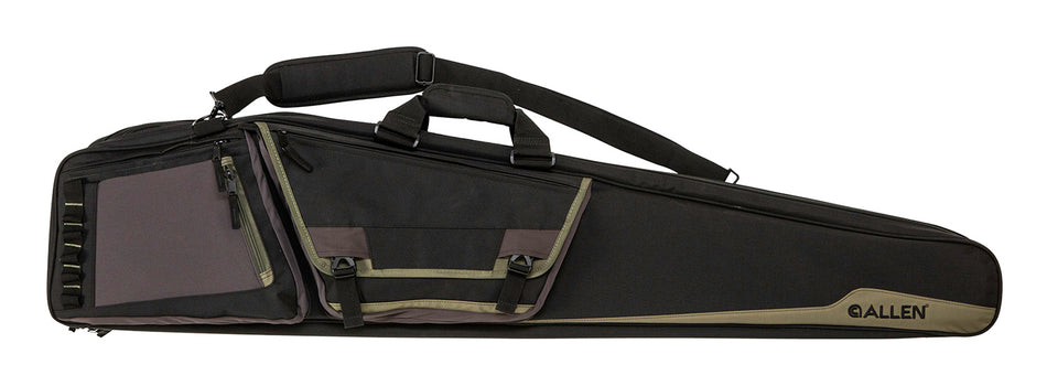 Allen Rocky Double Rifle Carry Case 50 Inch Black and Tan Endura Lockable Zippers and Padded Strap 2 Rifles