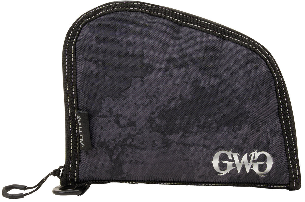 Girls With Guns 9078 8" Midnight Handgun Case Black Shade Blackout Camo Locking Zipper