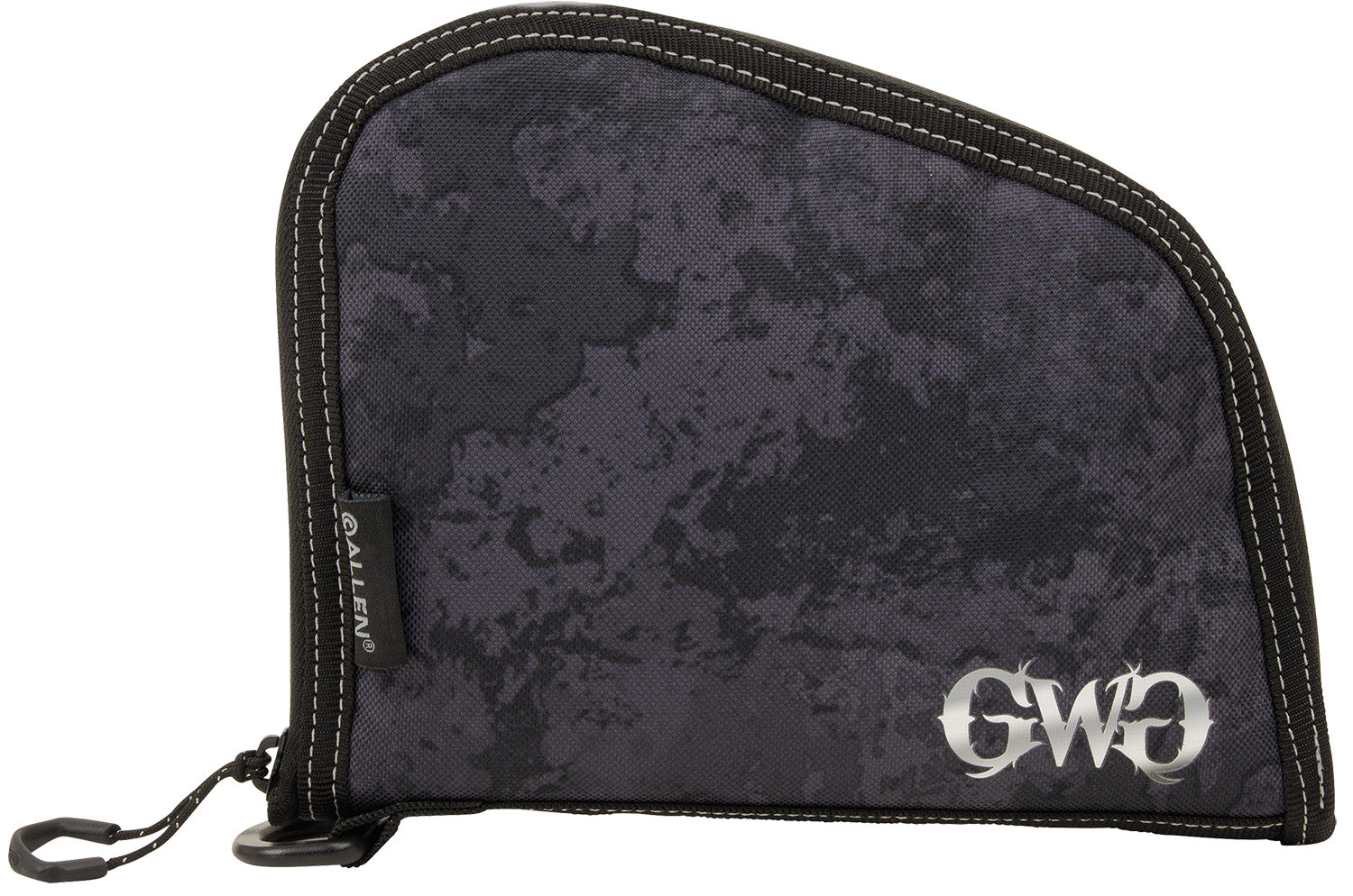 Girls With Guns 9078 8" Midnight Handgun Case Black Shade Blackout Camo Locking Zipper