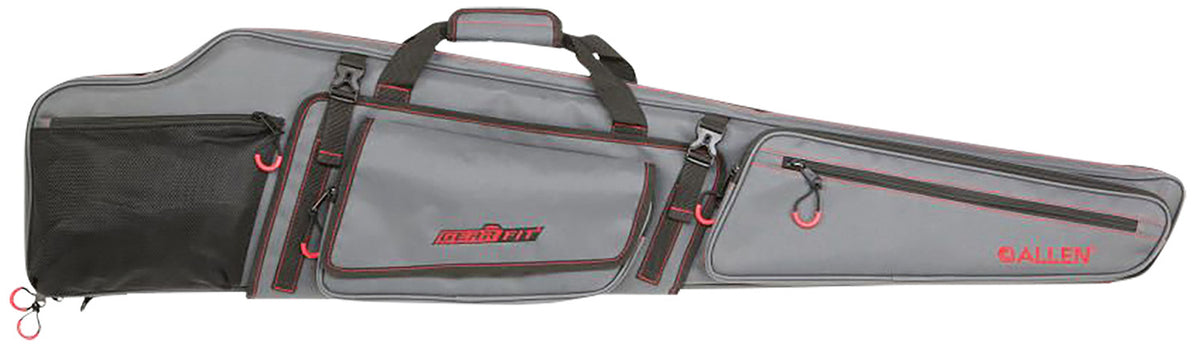 Allen Gear-Fit Dakota Rifle Carry Case 48 Inch Gray Red Accents Organizer Pocket for Scoped Rifles