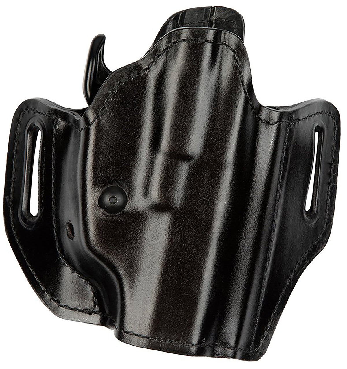 Bianchi Allusion Assent OWB Leather Holster Size 05 Black Belt Slide for Sig P229/Walther PPX Right Hand