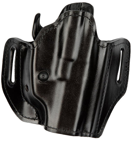 Bianchi Allusion Assent OWB Leather Holster Size 05 Black Belt Slide for Sig P229/Walther PPX Right Hand