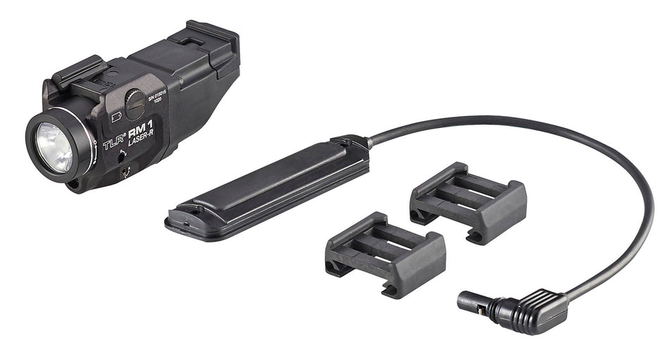 Streamlight 69445 TLR-1 RM Rail Mount Weapon Light Black 500 Lumens White LED with Red Laser Combo