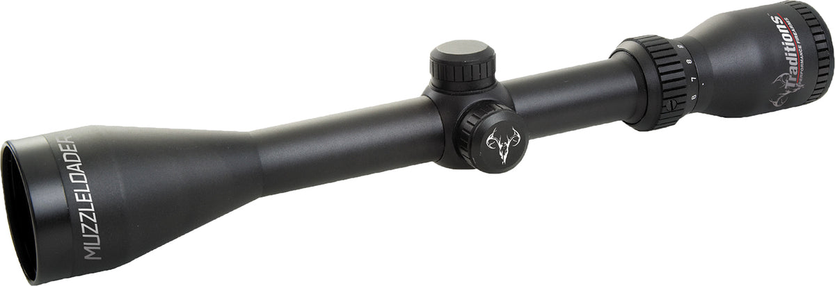 Traditions A1143RIR 3-9x40mm Matte Muzzleloader Scope with Illuminated Reticle