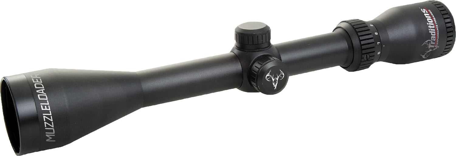 Traditions A1143RIR 3-9x40mm Matte Muzzleloader Scope with Illuminated Reticle