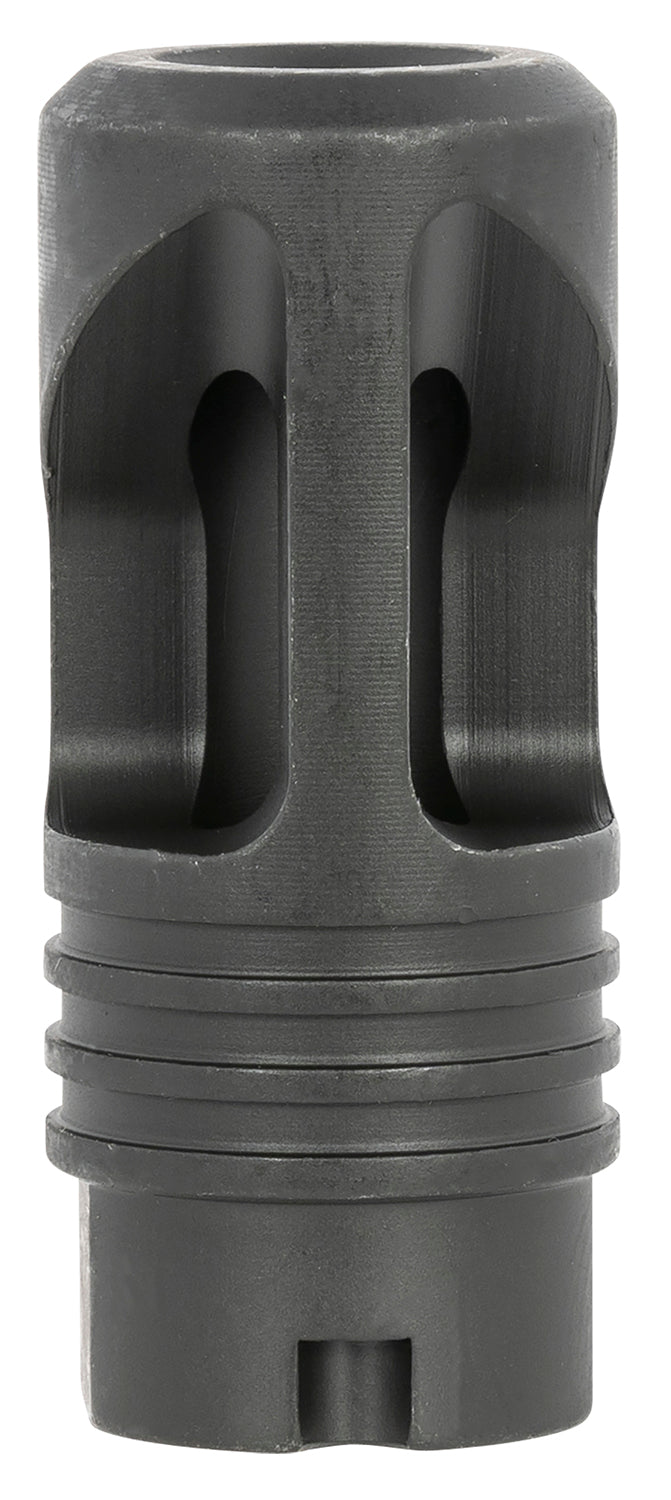 LBE Unlimited AK Platform Dual-Port Flash Hider Black Muzzle Device 14x1 LH