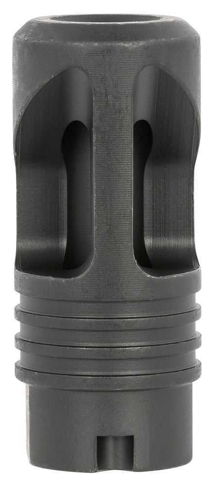 LBE Unlimited AK Platform Dual-Port Flash Hider Black Muzzle Device 14x1 LH