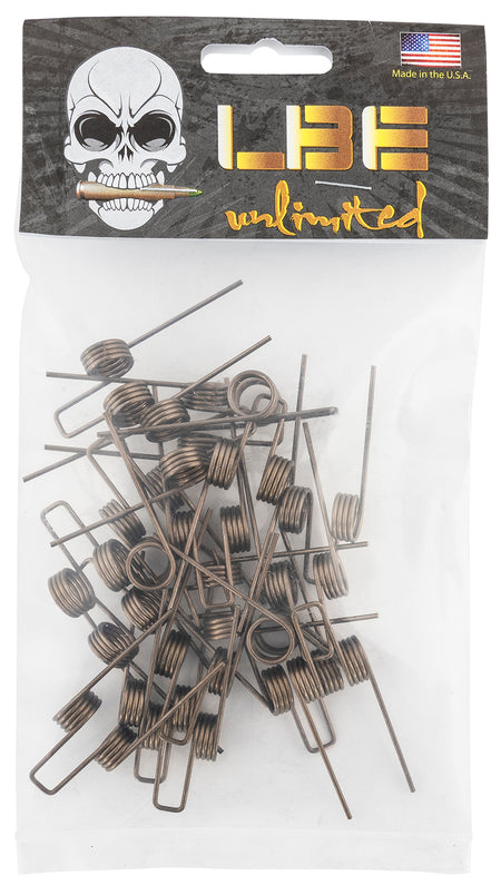 LBE Unlimited AR-15 Hammer Spring 20-Count 17-7 Stainless Silver Made in USA