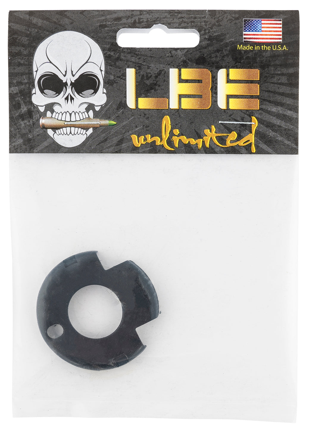 LBE Unlimited AR Round Handguard Cap with M4 Cuts Black Oxide Steel