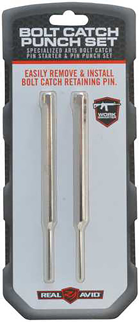 Real Avid AVBCPS AR-Platform Bolt Catch Punch Set 2 Pieces Silver