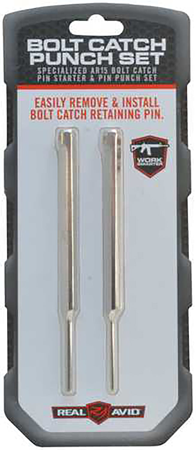 Real Avid AVBCPS AR-Platform Bolt Catch Punch Set 2 Pieces Silver