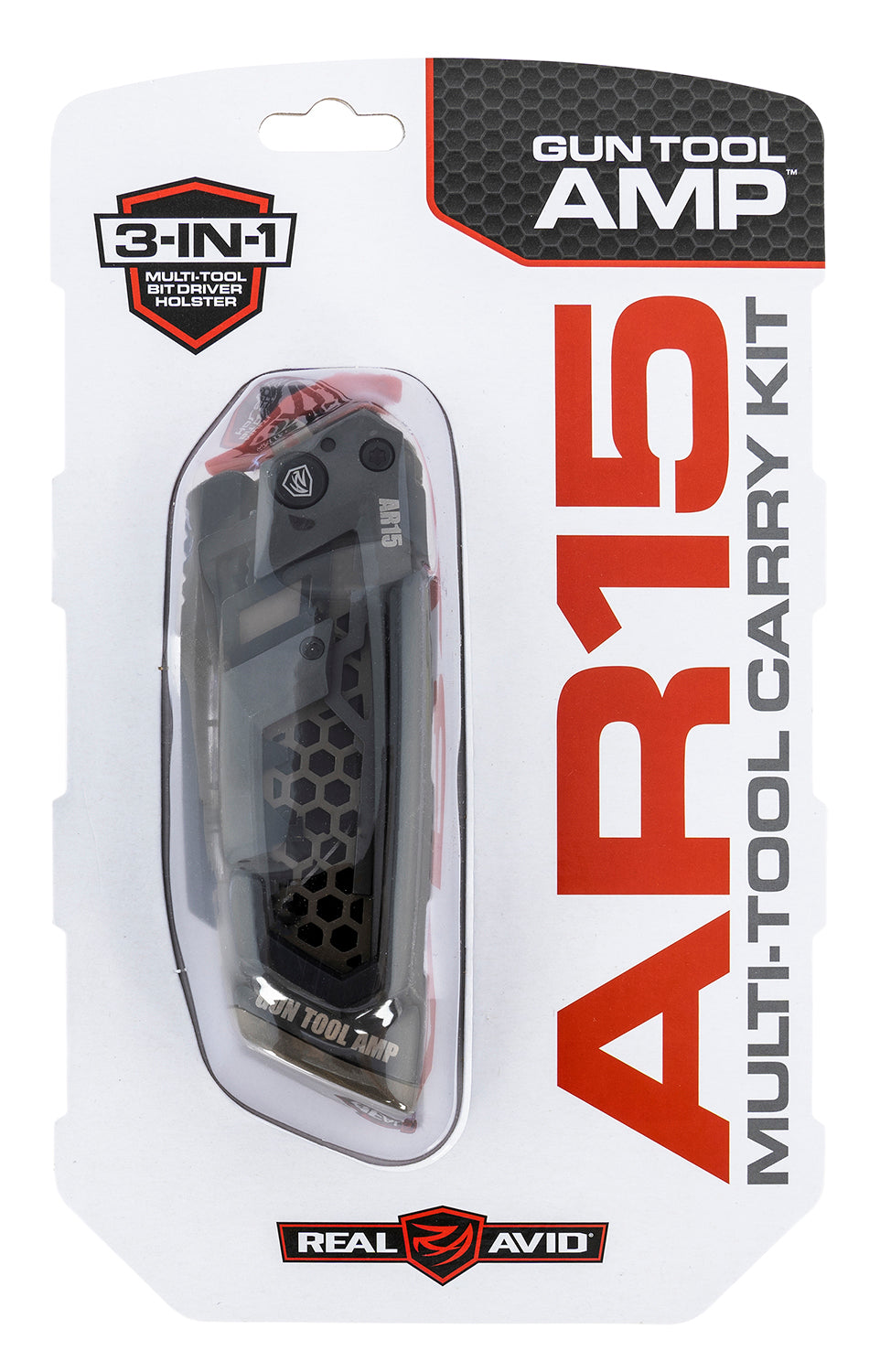 Real Avid AVGTAMPAR AMP-AR AR-15 Field Multi-Tool Gray/OD Steel Folding