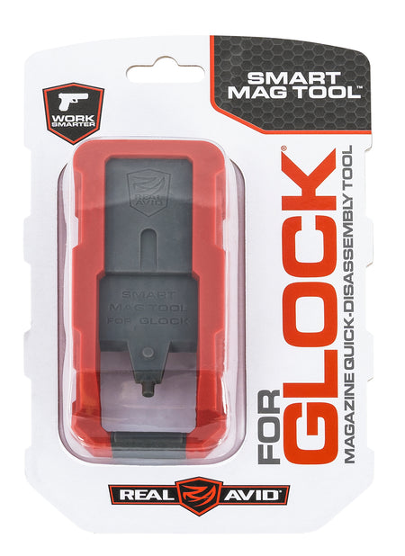 Real Avid AVGLOCKMT Plastic Smart Mag Tool for Glock Magazines Red/Gray