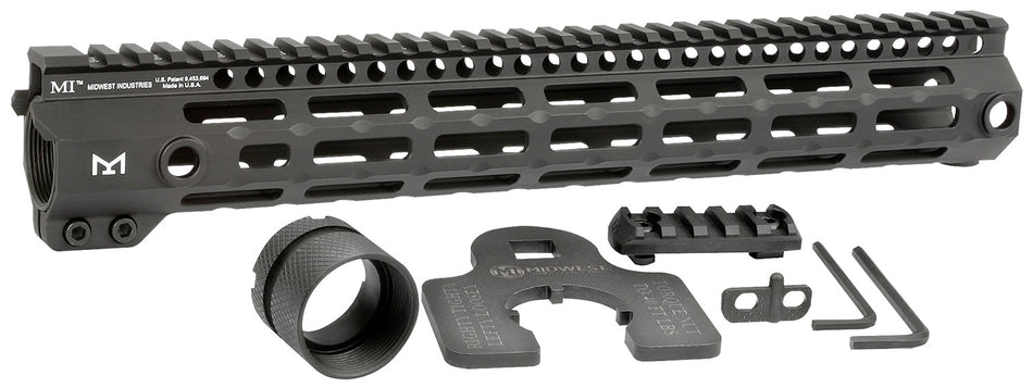 Midwest Industries 13.3" G4M AR-15 M-LOK Free-Float Handguard Black Hardcoat Anodized 6061-T6 Aluminum