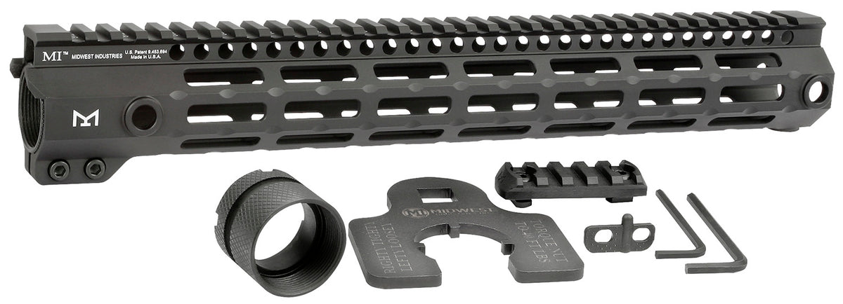 Midwest Industries 14" G4M AR-15 M-LOK Free-Float Handguard Black Hardcoat Anodized 6061-T6 Aluminum