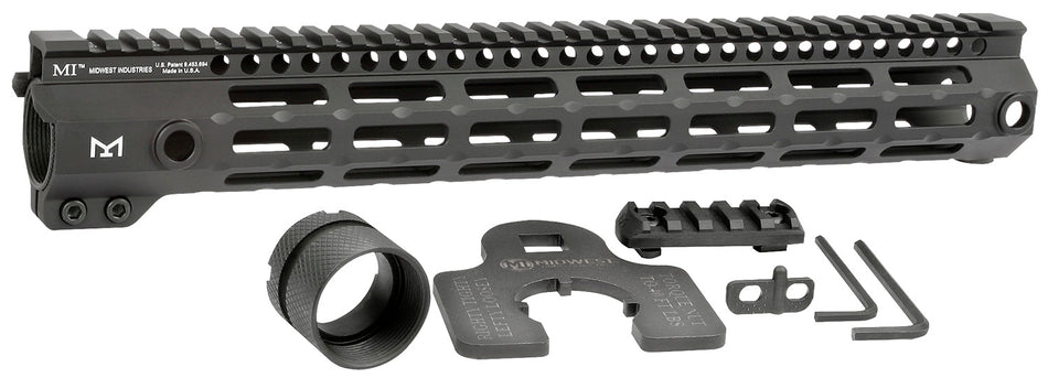 Midwest Industries 14" G4M AR-15 M-LOK Free-Float Handguard Black Hardcoat Anodized 6061-T6 Aluminum