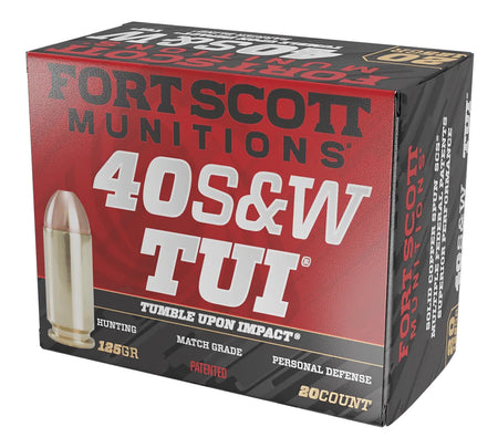 Fort Scott Munitions Tumble Upon Impact (TUI) Solid Copper Spun 125 Grain .40 S&W 1321 fps