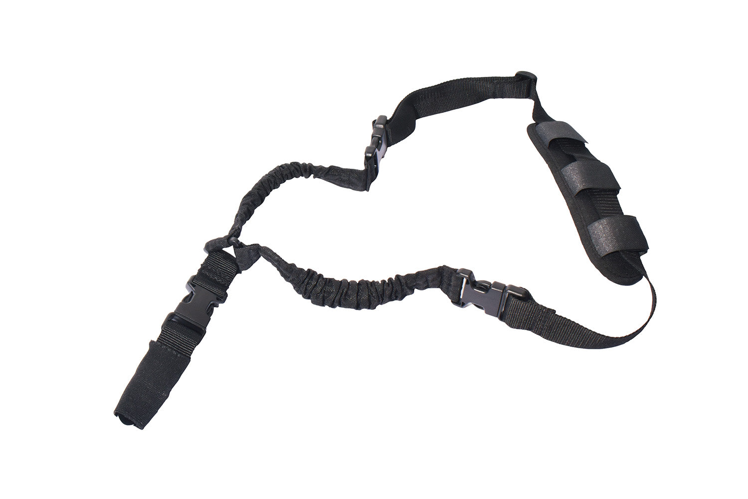 Rukx Gear ATICT1PSB Black Single Point Tactical Bungee Sling Nylon Adjustable