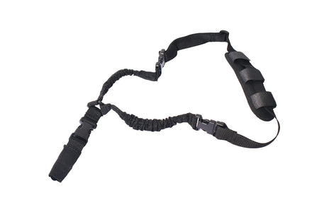 Rukx Gear ATICT1PSB Black Single Point Tactical Bungee Sling Nylon Adjustable