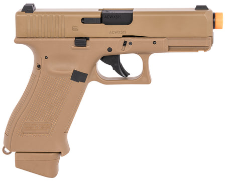 Umarex Glock 19X Generation 5 CO2 Airsoft Handgun 6mm BB Coyote Tan Steel Slide 14-Round