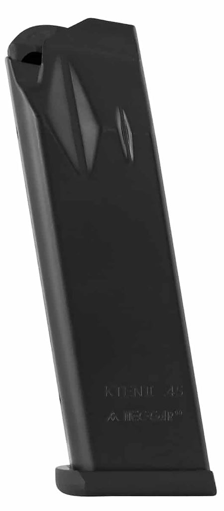 Mec-Gar MGK4514AFC Anti-Friction Coated 45 ACP 14rd Magazine Fits Kimber Ten II Blued Carbon Steel
