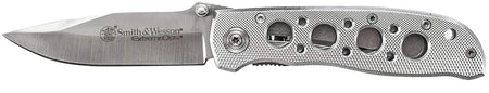Smith & Wesson Knives Extreme Ops CK105HCP 3.22" Folding Drop Point SS Blade Aluminum Handle Lanyard Hole
