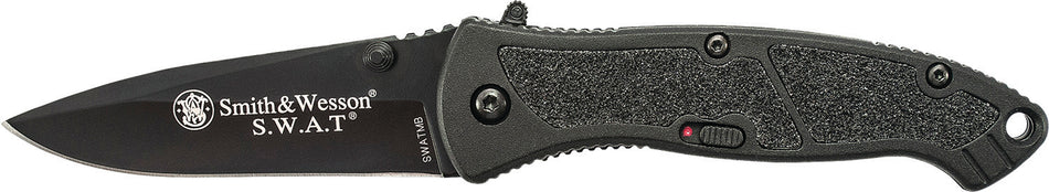 S&W SWATMBCP S.W.A.T. 3.20" M.A.G.I.C. Assisted Folding Knife Black Aluminum Handle Includes Pocket Clip