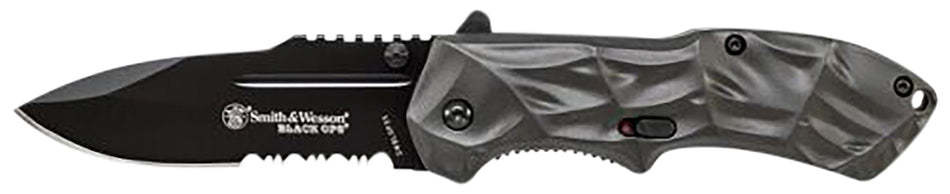 Smith & Wesson Knives Black Ops SWBLOP3CP 3.40" Folding Tanto Assisted Opening SS Blade Aluminum Handle Clip